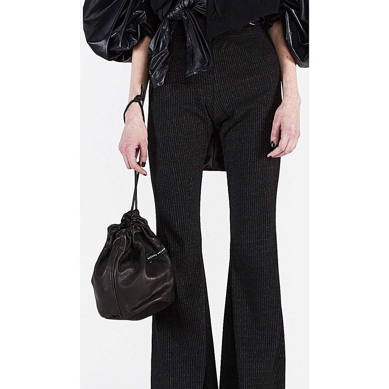 Handbags Barbara Bologna Basic Sack Black Calf Leather Black