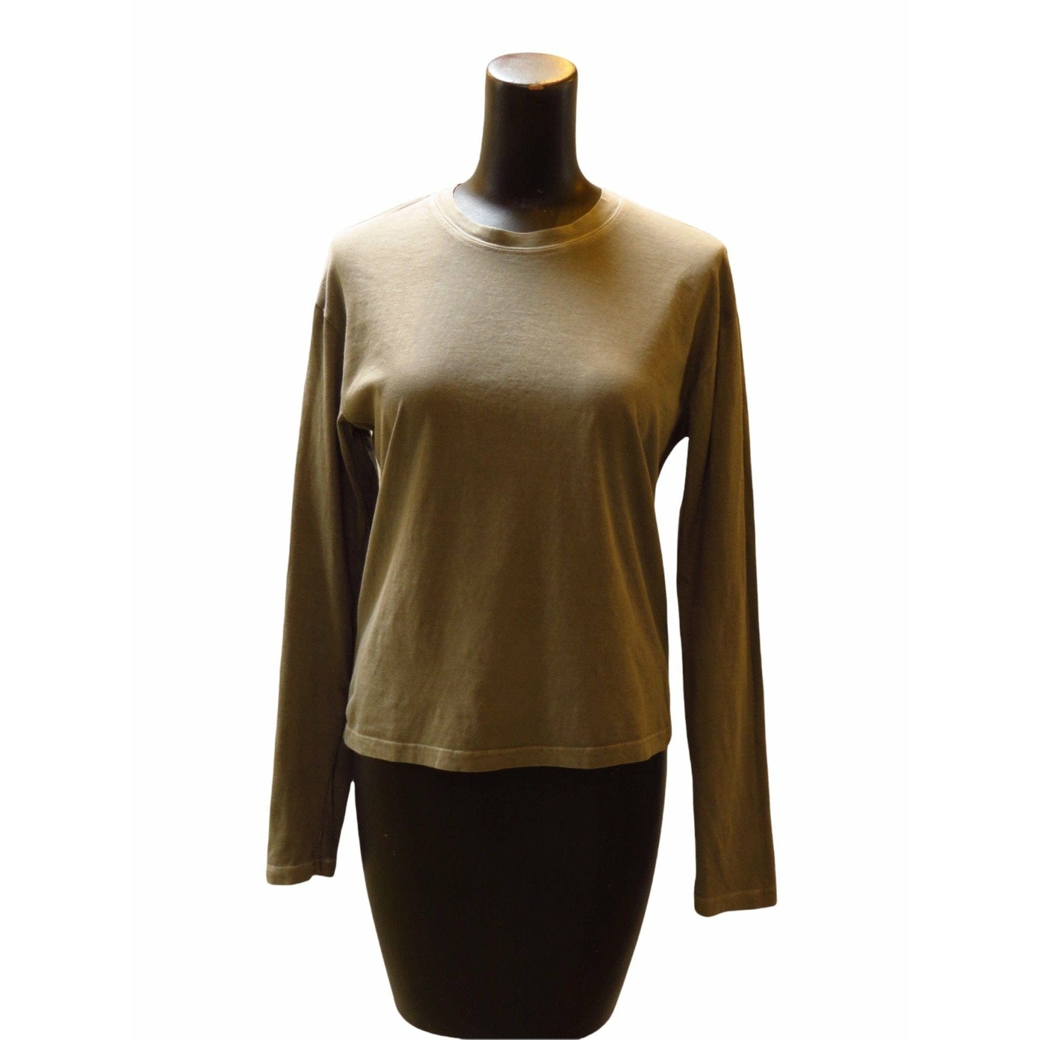 Shirts & Tops James Perse Boxy Long Sleeve Tee - Cropped Jersey Top Dark Slate Gray