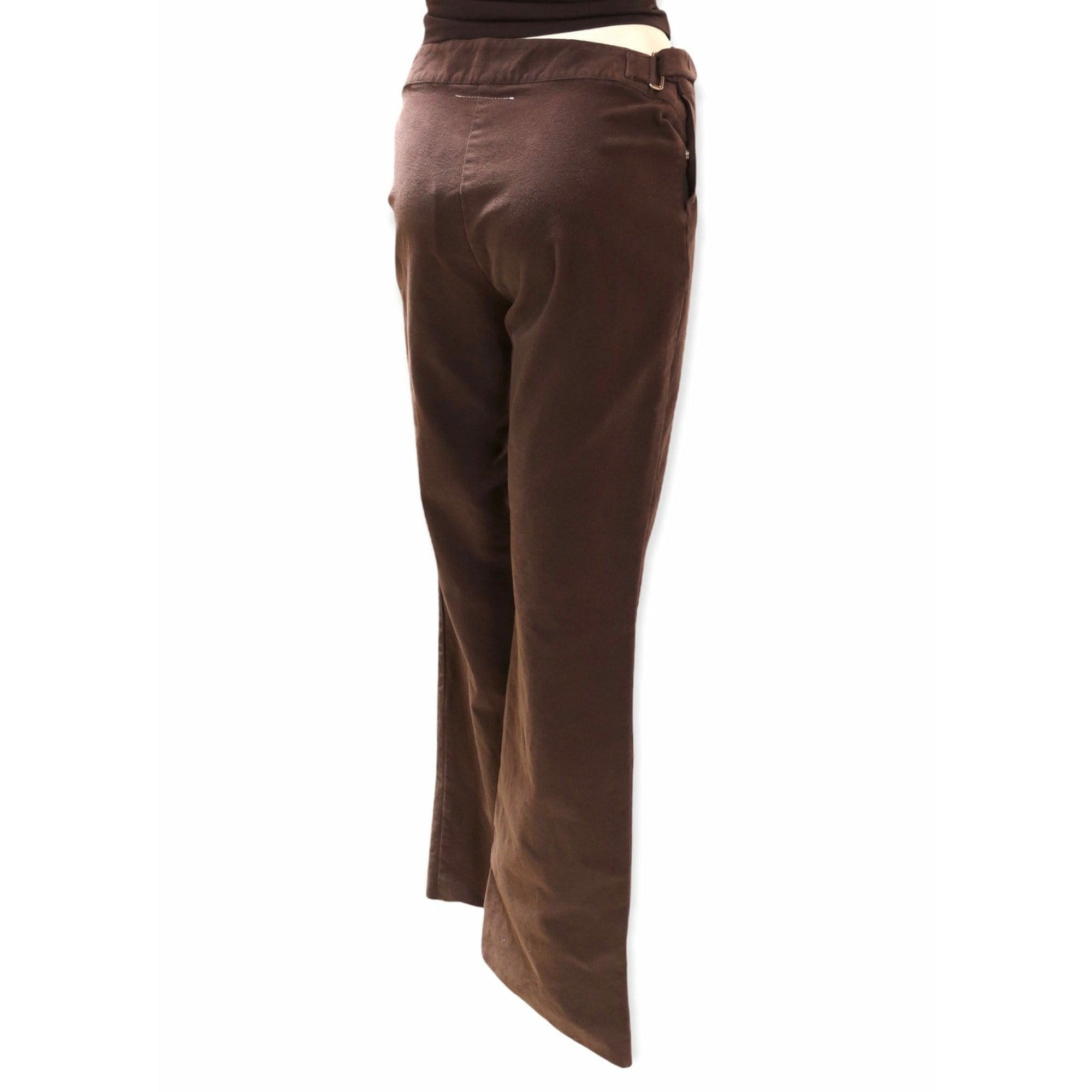 Pants Maison Martin Margiela High Cut Wide Leg Pant - Flannel Wide Leg Dark Grey White Smoke