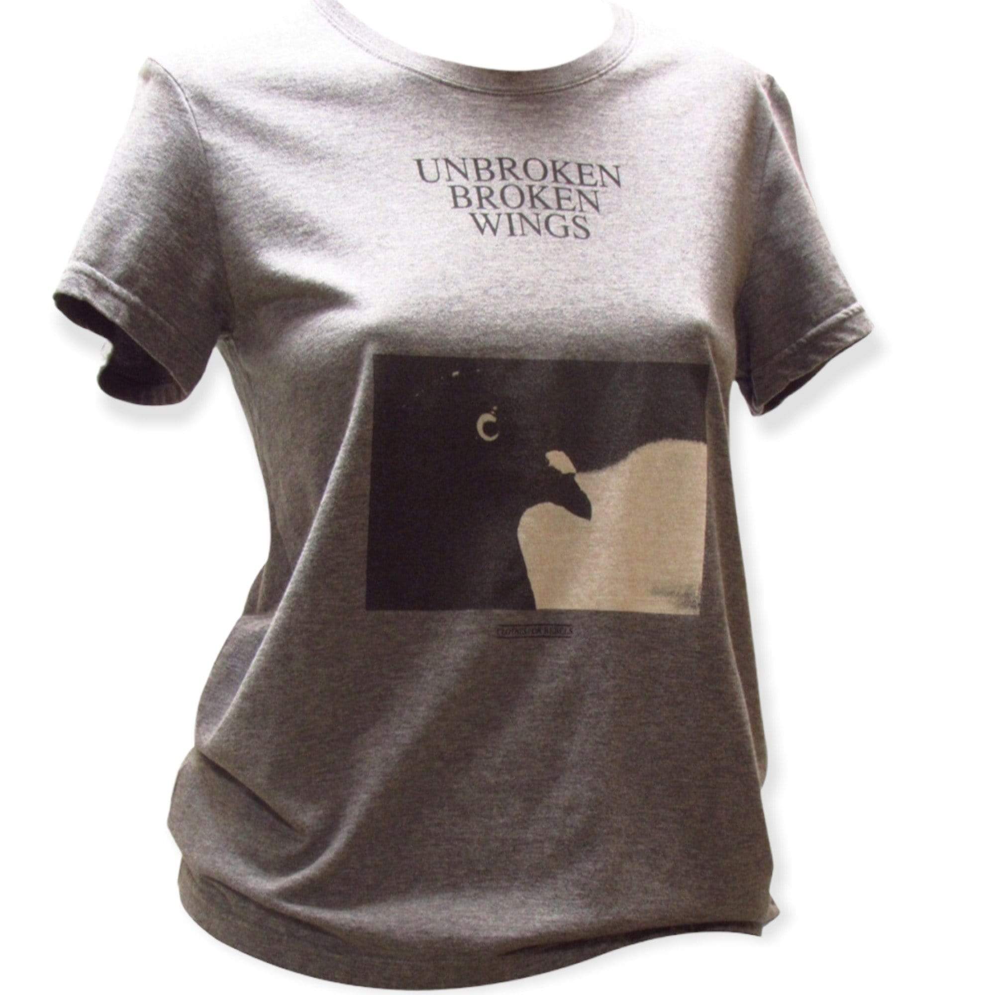 Shirts & Tops Undercover "Unbroken" Grey Tee - Cotton Graphic White Smoke