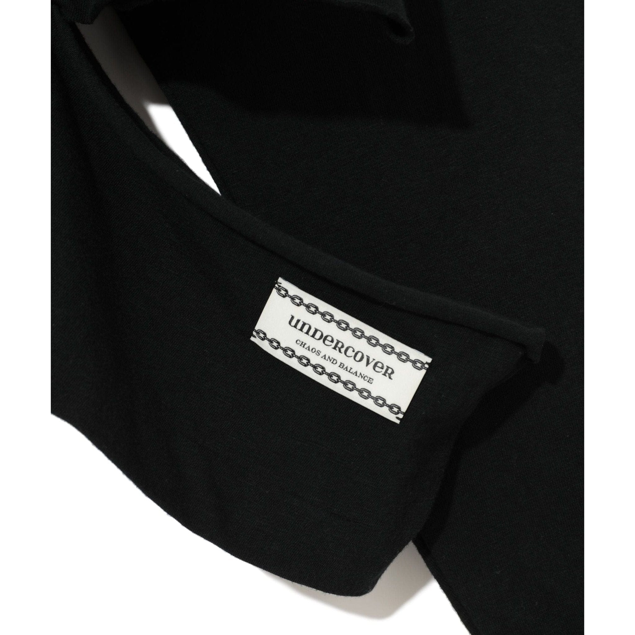 Sweater Undercover SS24 Cutout Cardigan - Black Cotton V-Neck Black