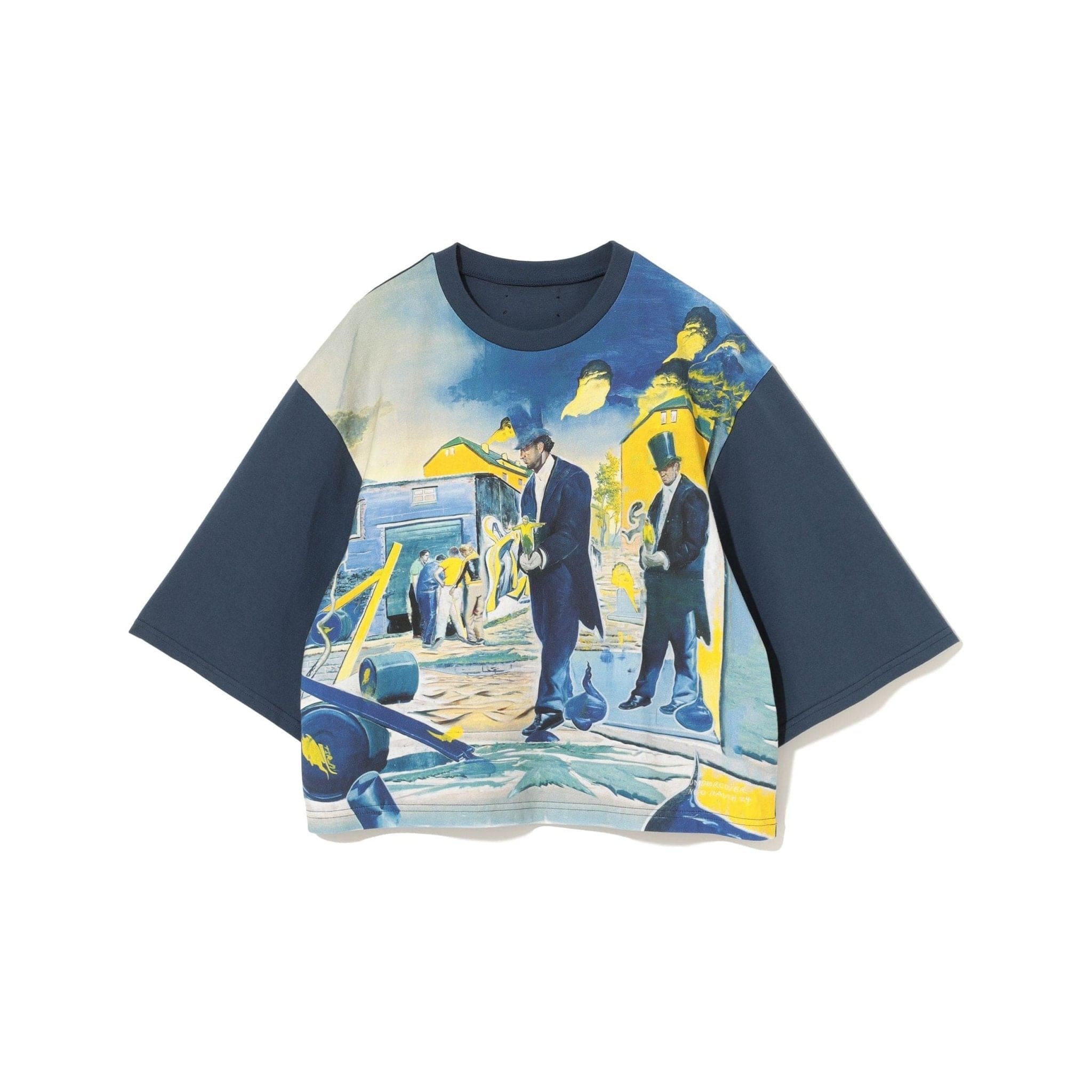 T shirt Undercover24 Dark Navy Graphic Tee - Cotton Art Print Dark Slate Gray