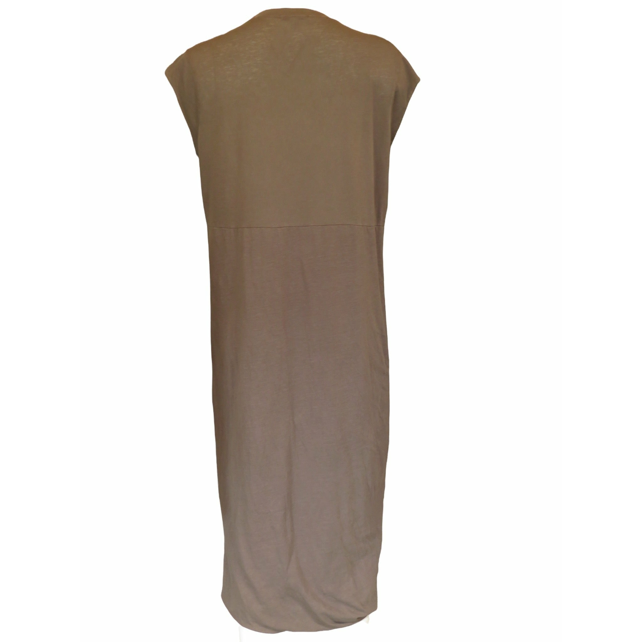 Dresses James Perse Deep V Double Layer Dress - Organic Cotton Dim Gray